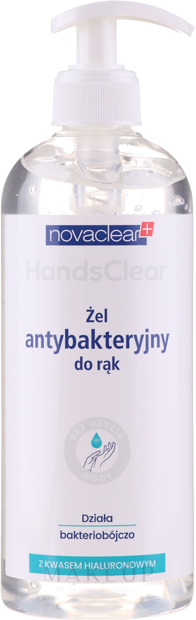 Antibakterielles Handreinigungsgel mit Hyaluronsäure - Novaclear Hands Clear — Bild 500 ml