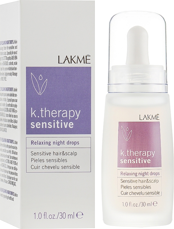 Beruhigende Lotion für empfindliche und gereizte Kopfhaut - Lakme K.Therapy Sensitive Relaxing Night Drops — Bild N2