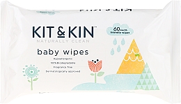 Düfte, Parfümerie und Kosmetik Biologisch abbaubare Feuchttücher für Babys ohne Geruch - Kit and Kin