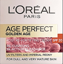 Tagescreme - L'Oreal Paris Age Perfect Golden Age Rosy Day Cream SPF20 — Bild N2