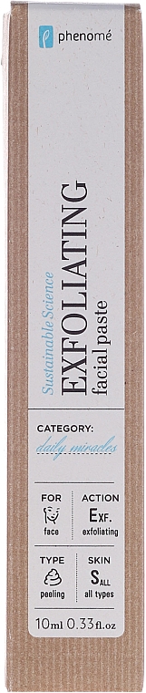 Peeling-Paste für das Gesicht mit weißem Ton und Bio Reispulver - Phenome Exfoliating Facial Pasta — Bild N4