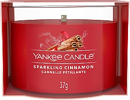 Duftende Minikerze im Glas - Yankee Candle Sparkling Cinnamon Filled Votive — Bild N1