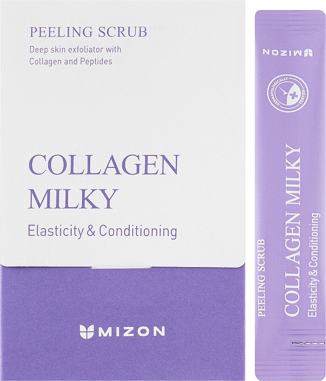 Peeling mit Milch - Mizon Collagen Milky Peeling Scrub — Bild N2