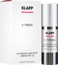 Aufhellende Ant-Aging Gesichtscreme SPF 25 - Klapp X-Treme Whitening Age Stop Cream SPF-25 — Bild N1