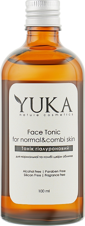 Tonikum mit Hyaluronsäure für normale und Mischhaut - Yuka Face Tonic — Bild N1