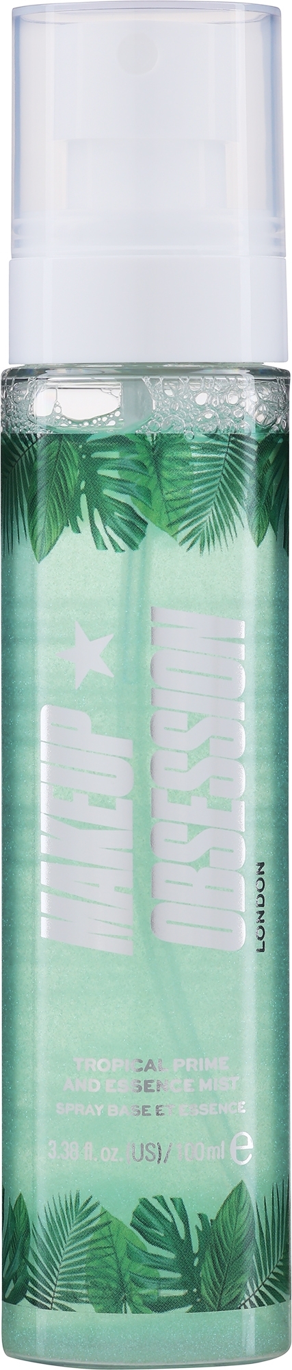Erfrischender Sprüh-Primer mit Niacinamid und tropischem Fruchtextrakten - Makeup Obsession Tropical Prime And Essence Mist Spray Base Essence — Bild 100 ml