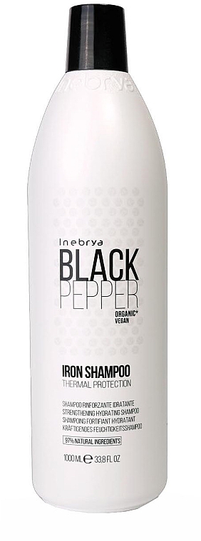 Kräftigendes Feuchtigkeitsshampoo - Inebrya Black Pepper Iron Shampoo — Bild N3