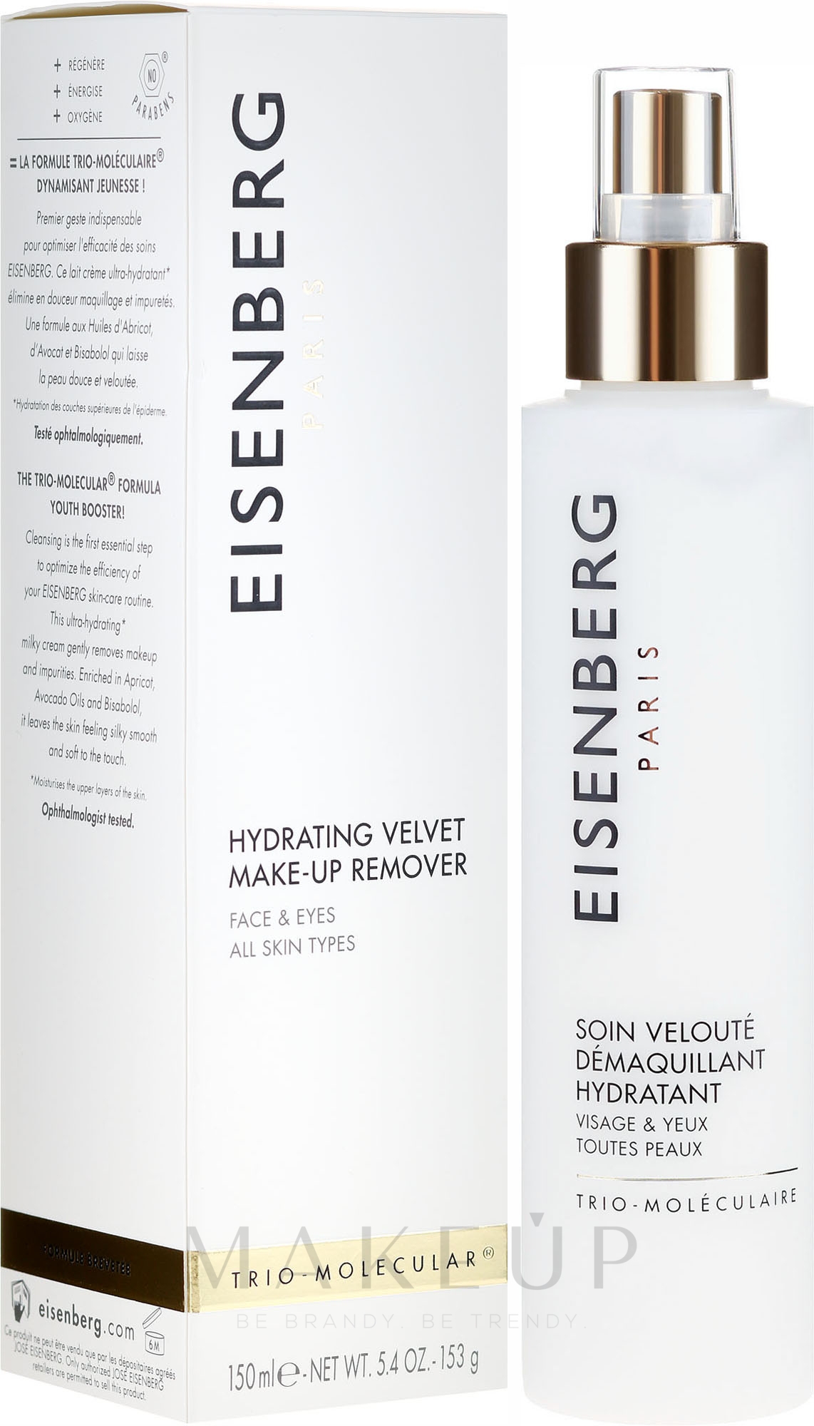 Make-up Entferner mit Aprikosen und Avocado - Jose Eisenberg Hydrating Velvet Make-Up Remover — Bild 150 ml