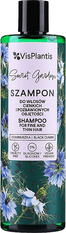 Shampoo für feines, dünnes Haar - Vis Plantis Herbal Vital Care Shampoo Black Cumin Linseed+Cotton Seed