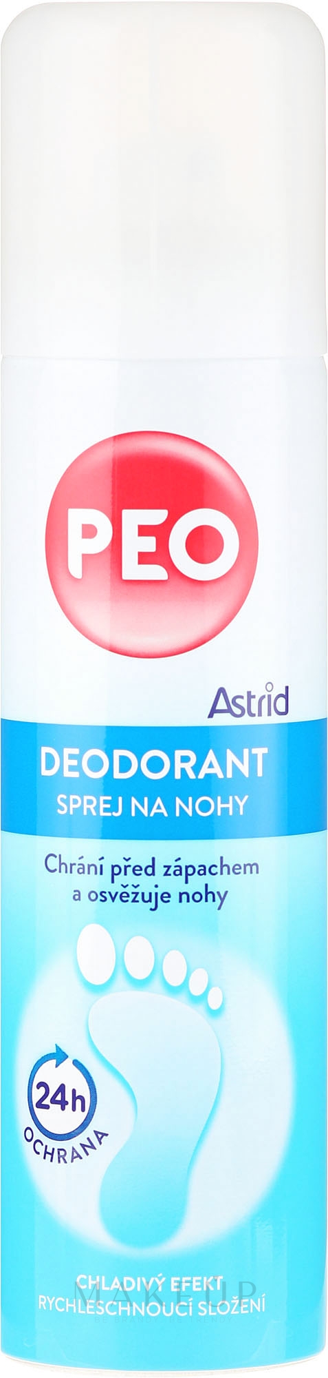 Deospray Antitranspirant für Füße - Astrid Foot Deodorant Spray Peo — Bild 150 ml