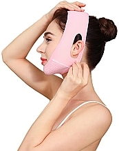 Modelliermaske oval rosa - Yeye V-line Mask  — Bild N4