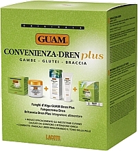 Düfte, Parfümerie und Kosmetik Set - Guam Convenienza Dren Plus Body Slimming Kit (mask/500g + b/cr/200ml + suppl/30pcs)