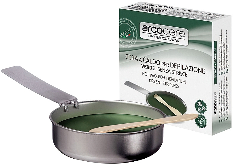 Heißwachs grün - Arcocere Professional Wax Stripless — Bild N1