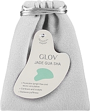 Gua Sha Gesichtsmassage-Platte aus grüner Jade - Glov Green Jade Gua Sha Stone — Bild N2