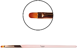 Nagelgel-Pinsel oval №6 - Sincero Salon Gel Brush Oval — Bild N3