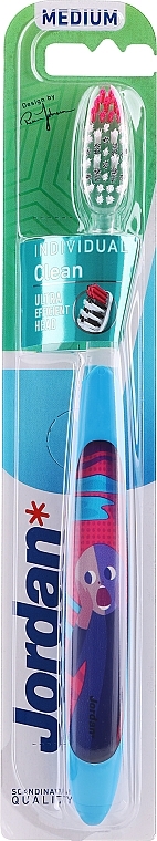 Zahnbürste mittel Individual Clean blau mit Muster - Jordan Individual Clean Medium — Bild N1