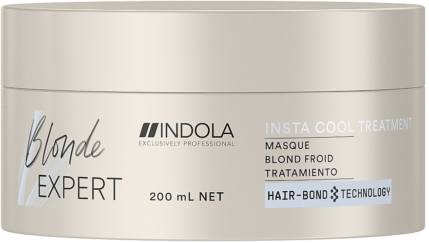 Maske für kalte Blondtöne - Indola Blonde Expert Insta Cool Treatment — Bild N1