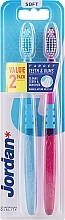 Zahnbürste weich Target Teeth & Gums lila, blau 2 St. - Jordan Target Teeth Toothbrush — Bild N8