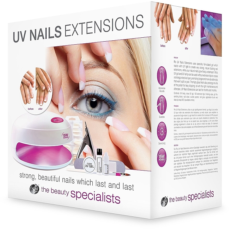 Set zur Nagelverlängerung - Rio-Beauty UV Nails Exentensions  — Bild N1