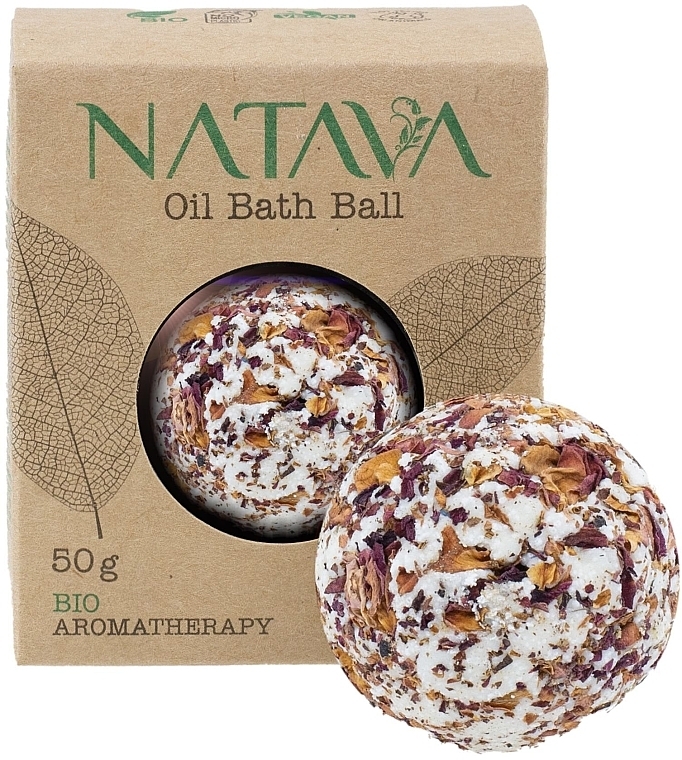 Badebombe Rose - Natava Oil Bath Ball Rose — Bild N1