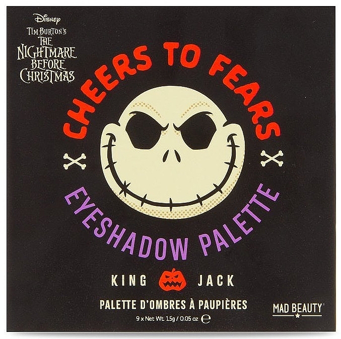 Lidschattenpalette - Mad Beauty Disney Nightmare Before Christmas Jack Cheers To Fears Eyeshadow Palette — Bild N1