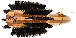 Bambus-Zahnbürste mit Naturborsten 30 mm - Olivia Garden Healthy Hair Boar Eco-Friendly Bamboo Brush — Bild N2