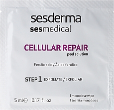 Anti-Aging Gesichtspflegeset - Sesderma Laboratories Sesmedical Cellular Repair (Hautcreme 15ml + Stärkende Creme 35ml + Peelingtüche 5x5ml) — Bild N4