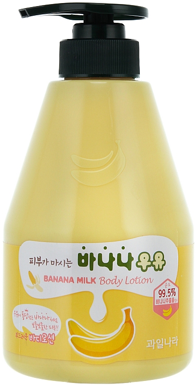 Körperlotion mit Banenenextrakt - Welcos Banana Milk Skin drinks Body Lotion
