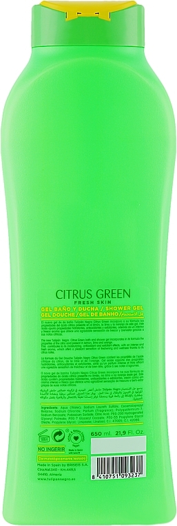 Duschgel grüne Zitrusfrüchte - Tulipan Negro Green Citrus Shower Gel — Bild N3