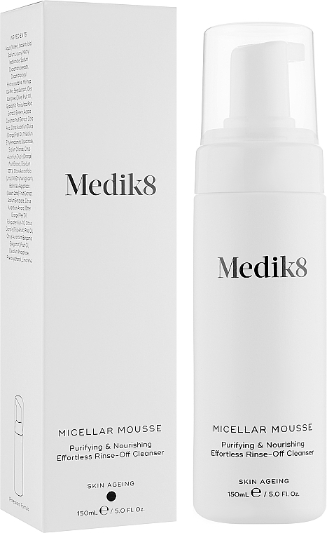 Reinigende und nährende Gesichtsmousse mit Olivenöl - Medik8 Micellar Mousse — Bild N1