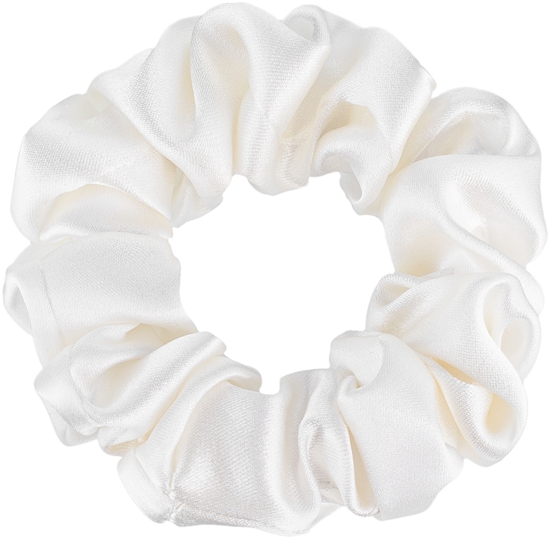 Scrunchie-Haargummi aus Naturseide milchweiß Midi - MAKEUP Midi Scrunchie Milk — Bild N1