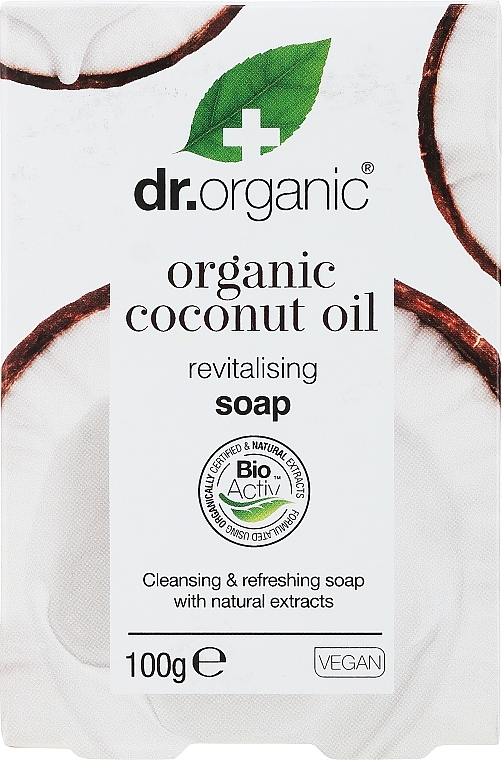 Seife mit Kokosöl - Dr. Organic Bioactive Skincare Organic Virgin Coconut Oil Soap — Bild N1