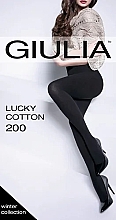 Strumpfhose für Damen Lucky Cotton 200 Den nero - Giulia — Bild N4