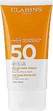 Düfte, Parfümerie und Kosmetik Sonnenschützendes Körpergel-Öl für nasse oder trockene Haut SPF 50 - Clarins Gel-Solar Body Oil SPF50