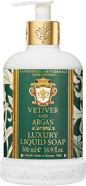 Natürliche Flüssigseife mit Vetiver und Argan - Saponificio Artigianale Fiorentino Vetiver And Argan Luxury Liquid Soap — Bild N1