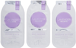 Düfte, Parfümerie und Kosmetik Spa-Behandlung in 3 Schritten für Nägel und Hände mit Lavendel - Voesh Mani In A Box Waterless 3 Step Lavander Relieve