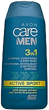 3in1 Duschgel, Shampoo und Conditioner mit Ingwerextrakt - Avon Men — Bild N1