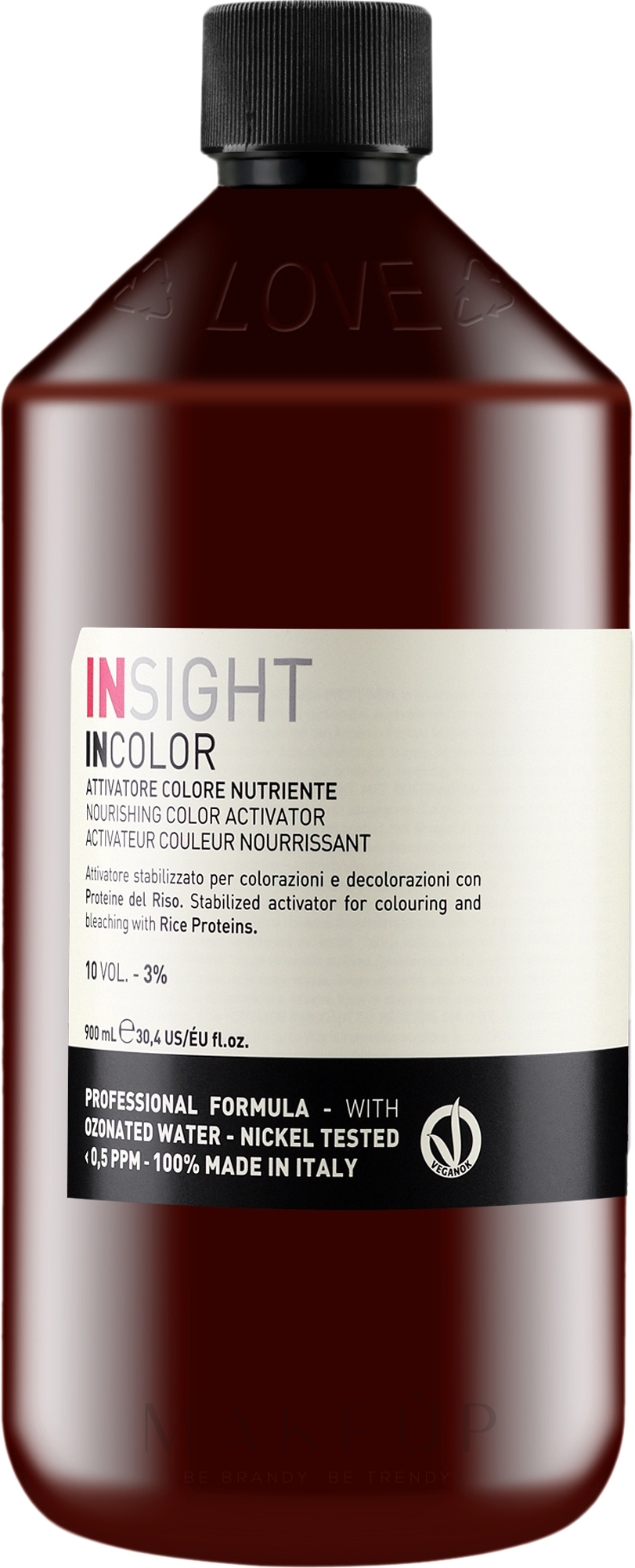 Protein-Aktivator 3% - Insight Incolor Nourishing Color Activator Vol 10 — Bild 900 ml
