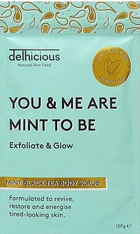 Delhicious You & Me Are Mint To Be Mint Black Tea Body Scrub - Körperpeeling mit Minze — Bild N1