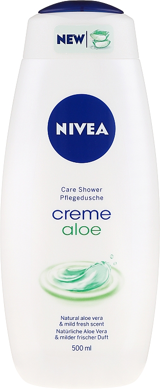 Creme-Duschgel mit natürlicher Aloe Vera & mildem frischem Duft - Nivea Care Shower Cream Natural Aloe Vera — Bild N8