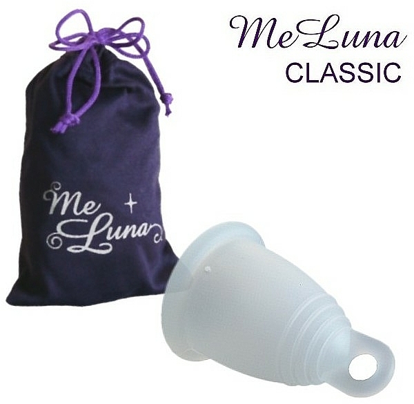 Menstruationstasse Größe L transparent - MeLuna Classic Menstrual Cup Ring — Bild N1