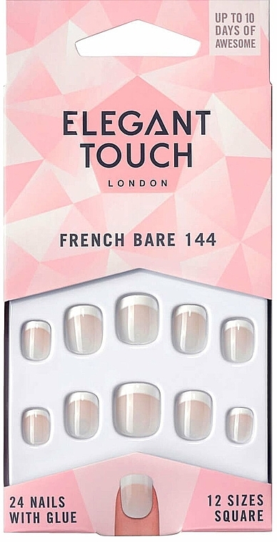 Falsche Fingernägel - Elegant Touch Natural French Bare 144 — Bild N1