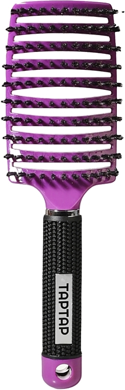 Haarbürste mit Naturborsten violett - Taptap — Bild N1