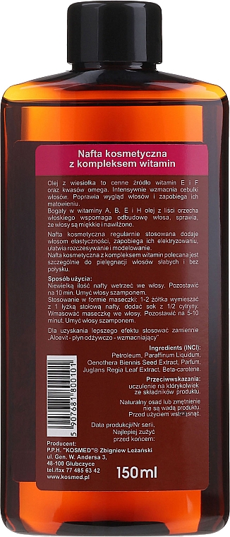 Kosmetisches Haaröl mit Vitaminkomplex - Kosmed — Bild N2