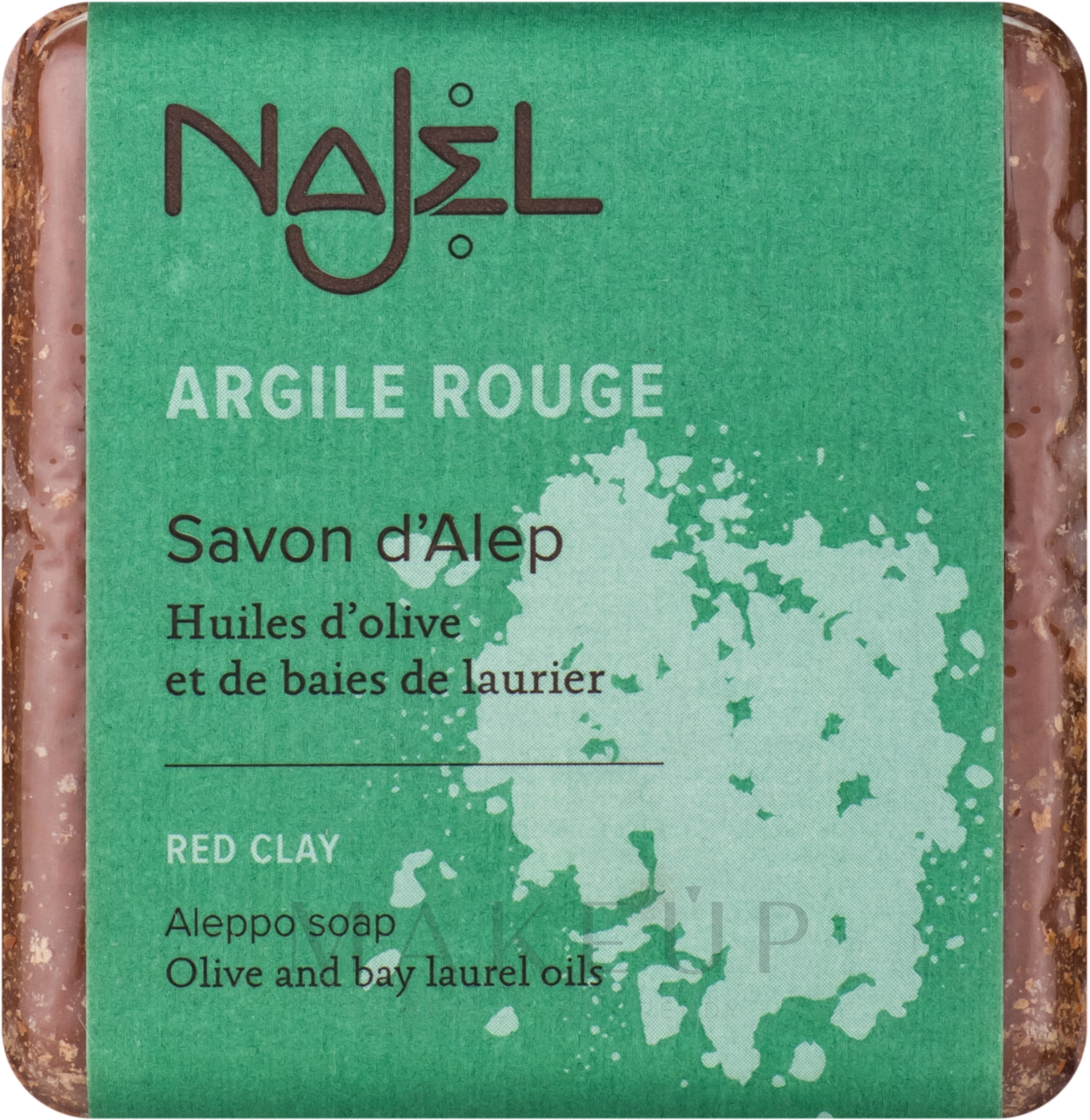 Aleppo-Seife mit roter Tonerde - Najel Aleppo Soap with Red Clay — Bild 100 g