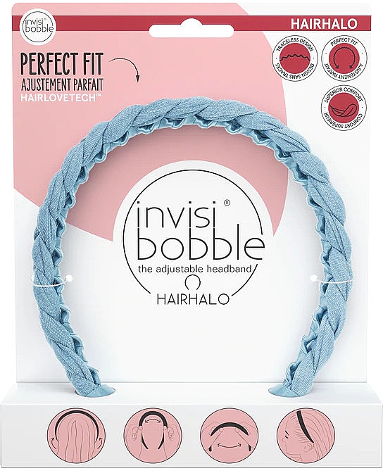 Haarreif blau - Invisibobble Hairhalo Miss Denim Headband — Bild N1