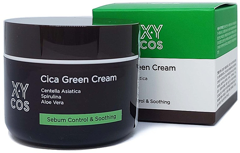 Gesichtscreme mit Centella Asiatica und Aloe Vera - XYcos Cica Green Cream — Bild N1