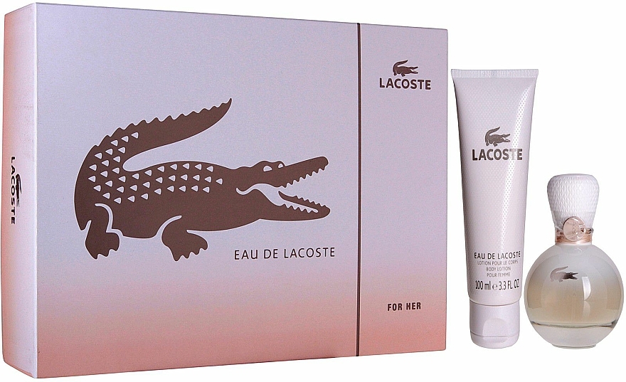 Lacoste Eau De Lacoste Pour Femme - Duftset (Eau de Parfum 90ml + Körperlotion 150ml)