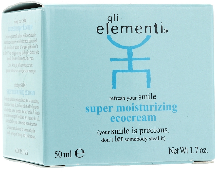 Intensiv feuchtigkeitsspendende Gesichtscreme - Gli Elementi Super-moisturizing Ecocream — Foto N2