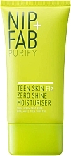 Düfte, Parfümerie und Kosmetik Mattierende Feuchtigkeitscreme für Mischhaut und fettige Haut - Nip + Fab Teen Skin Fix Zero Shine Moisturiser